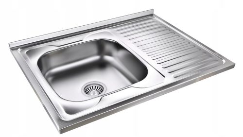 Royal Sanitary single bowl sink, stainless steel