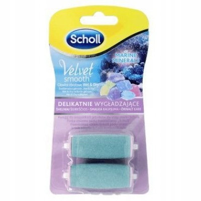  Scholl Velvet Smooth Wet & Dry Rotating Heads 2 pcs.