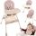  3in1 high chair Kruzzel 12058 pink