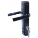 Locks for gates and doors - cassette with locking handle set 90, black insert