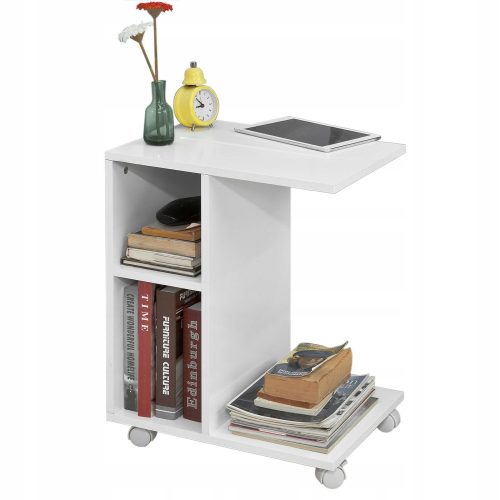  SoBuy FBT48-W rectangular table 45 x 35 x 58 cm white