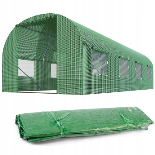 Polytunnel, panneaux en plastique Plonos film de jardin pour tunnel 10 m² 400 x 250 cm vert