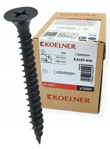 Cologne plasterboard screws 3.5 x 25 mm 1000 pcs.