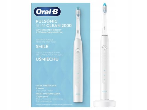  Oral-B Pulsonic Slim Clean 2000 electric toothbrush, white