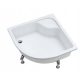 Delo series semi-circular shower tray 90 x 90 cm