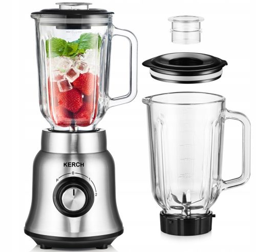  Kerch SB1500 1500 W Beaker Blender Silver/Gray