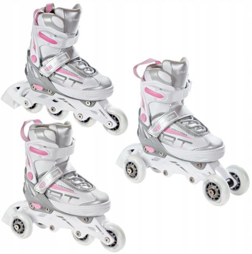  Patins à roulettes 3en1 Raven Profession 021774 28-32 blanc/rose