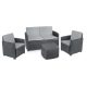 A set of garden and patio furniture garden set, 4-seater coffee box, sofa