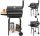  LARGE GARDEN CHARCOAL GRILL LID WITH THERMOMETER STEEL GRID 47cm LUND
