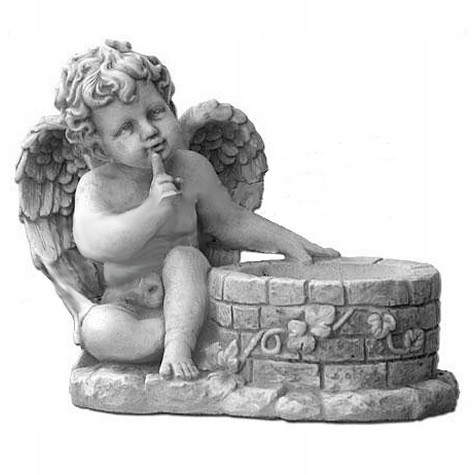  Concrete figure ANGEL WITH FLOWER POT (A5) ALA-SHOP