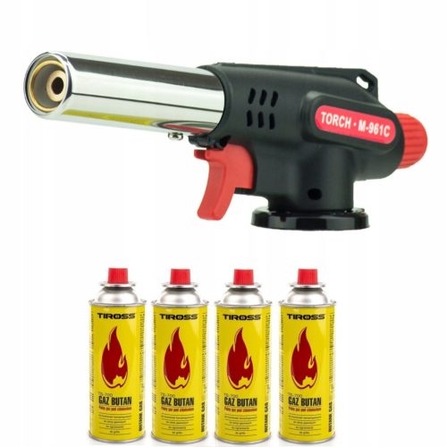 Gas burner for m-961c cartridges + 4 cartridges