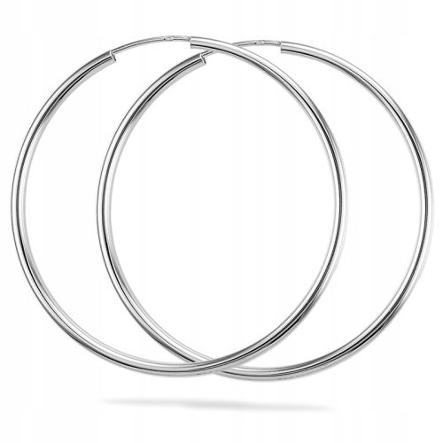  Silver hoop earrings pr 925 thick hoops 5 cm