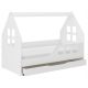  Wooden toy bed SINGLE BED 84 x 164 cm white