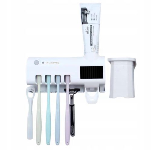  DISPENSER AND HANGER FOR UV BRUSHES, TOOTHBRUSH STERILIZER