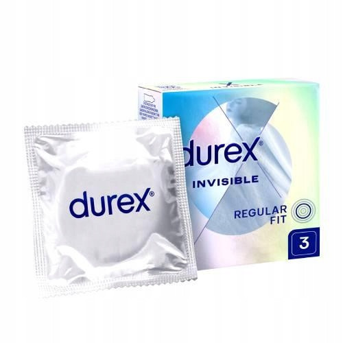  Durex Invisible Condoms for greater intimacy, 3 pieces