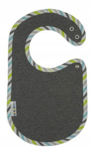  Clickbibs Bib gray-green-blue stripes