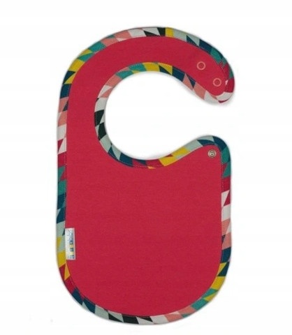  Clickbibs Bib coral-colored zigzag - 1 piece