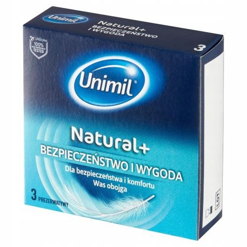  Unimil Natural Latex Condoms 3 pcs.