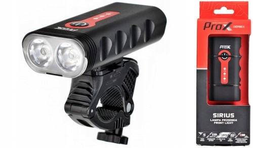  Prox Sirius bicycle light 900 lm battery