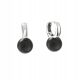  Silver earrings with red pearl silver pr925