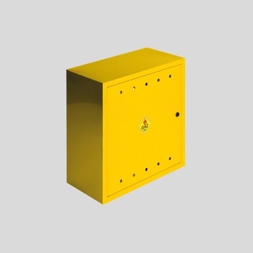 JD-MetalBox gas cabinet, yellow, 50x50x25 cm