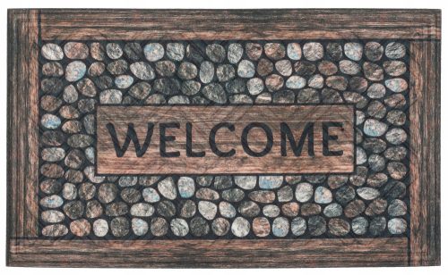 Entrance and doormats for the house Ready-made rubber textile doormat 45 x 75 cm