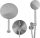 Fala Steely surface-mounted shower set