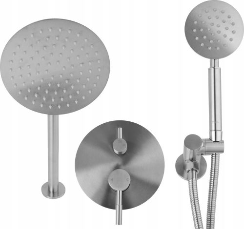 Fala Steely surface-mounted shower set