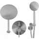 Fala Steely surface-mounted shower set
