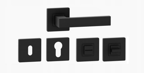 Si apre Inside handle short, square plate, back plate with toilet lock, back plate with keyhole, back plate with hole for an insert