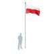  SOLID Garden Flagpole, 6.2 m, Polish Flag