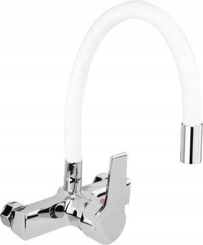 Wall-mounted kitchen faucet Fala Flexible white