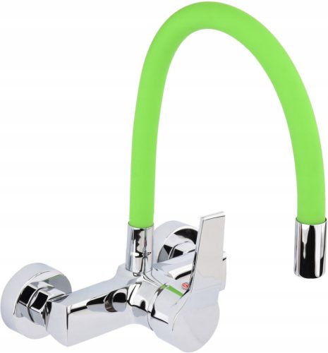 Wall-mounted kitchen faucet Fala Flexible green