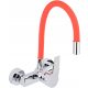 Wall-mounted kitchen faucet Fala Flexible red