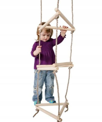 Three-sided rope ladder 3in1 for the JF playground