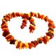  DOG COLLAR-NECKLACE *UNCLASSIFIED AMBER* 38cm