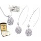  Silver World zircon jewelry silver balls