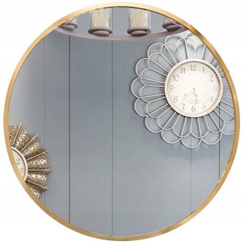 Bathroom mirror Galakor round wall mirror 70 cm gold