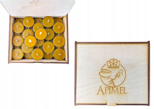 Candles Apimel beeswax tealight candles 120 pcs.
