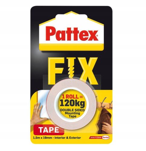 Pattex Doppelseitiges Fix-Montageband 120 kg