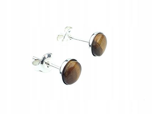  Tiger eye stud earrings silver 925