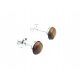  Tiger eye stud earrings silver 925