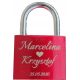 padlock with key for sports trophies