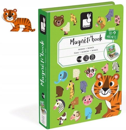  Janod Magnetic Blocks Animals 40 pcs.