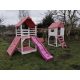 Playground, slide, climbing, table, house