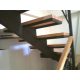 Openwork stairs, metal, steel, balustrades.