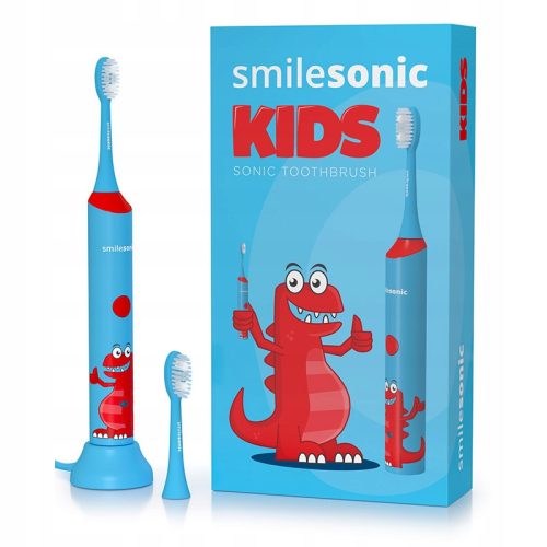  Smilesonic Kids Dino blue sonic toothbrush for children