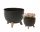 Flowerpot Lamela 29 cm x 29 x 23 cm Diameter 29 cm Plastic black