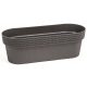  Lamela flowerpot 50 cm x 19.5 x 17 cm, black plastic