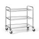 Waiter's trolley with 3 shelves made of stainless steel Forgast FG01003